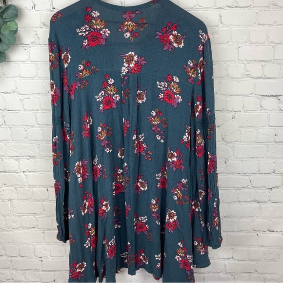 FREE PEOPLE Electric Orchard Swing Tunic Mini Dress size M - Picture 3 of 9